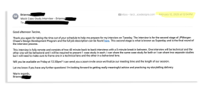 Brianna's initial email to Tarzine